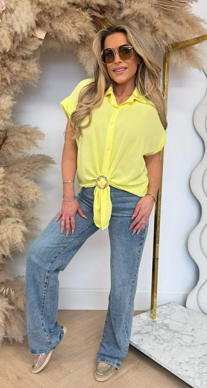 GOLDEN KNOT BLUSE GELB