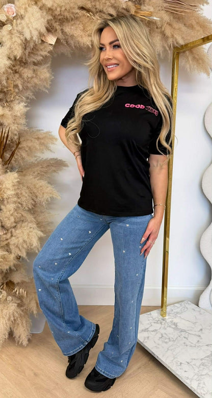 GOOD VIBES TEE 237 SCHWARZ
