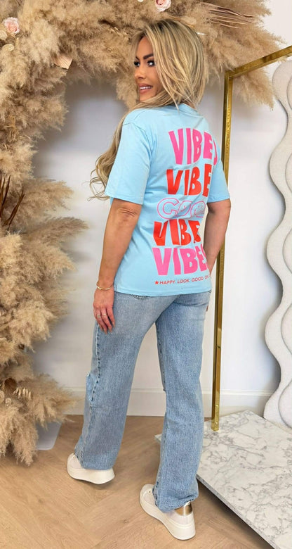 GOOD VIBES TEE 237 ICEBLUE