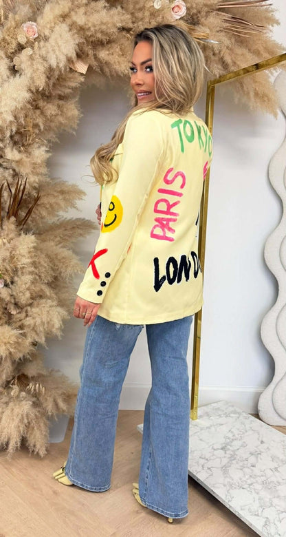 GRAFFI SMILE BLAZER YELLOW