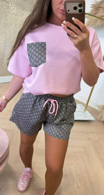 GUC SPARKLE SET CHOCO PINK