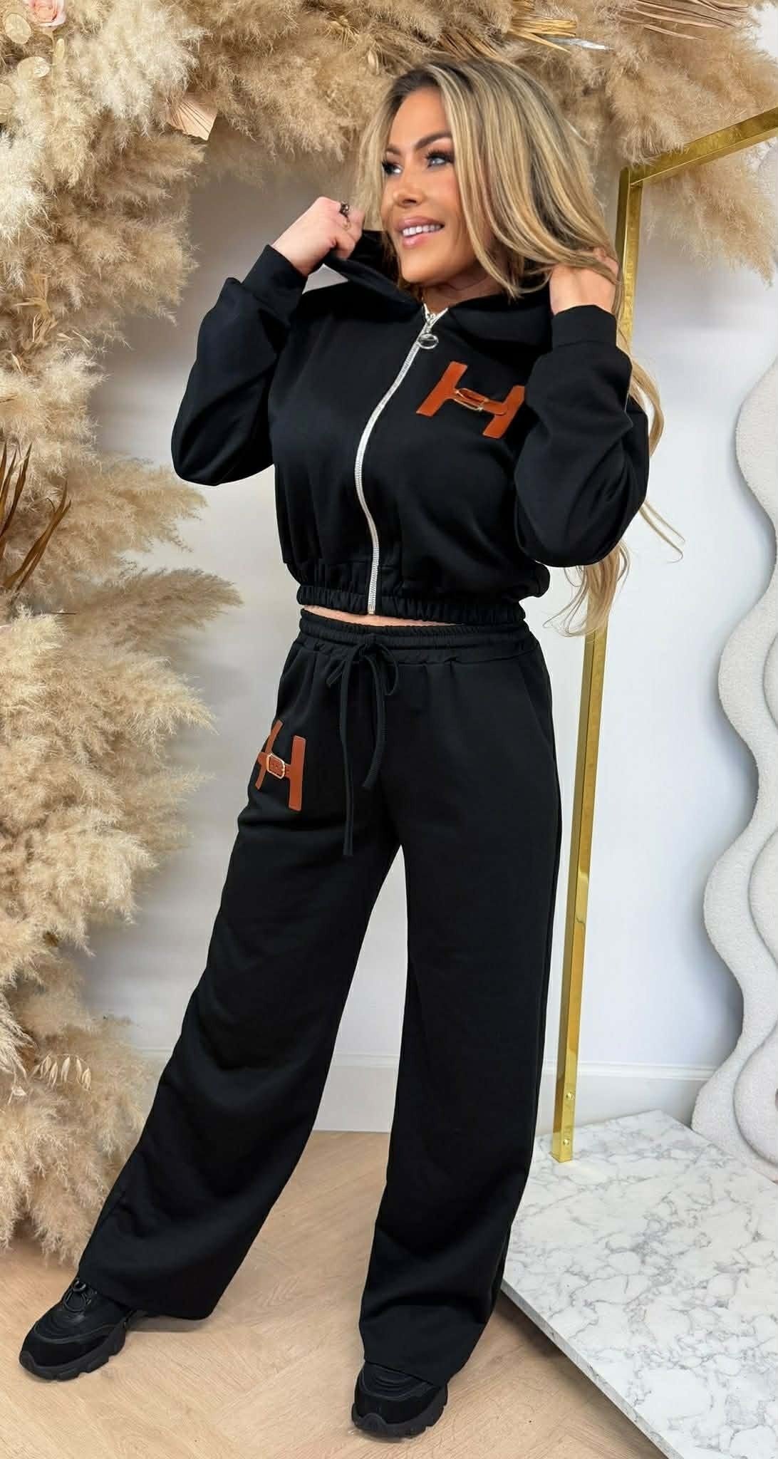 H BELT LOGO SET BLACK