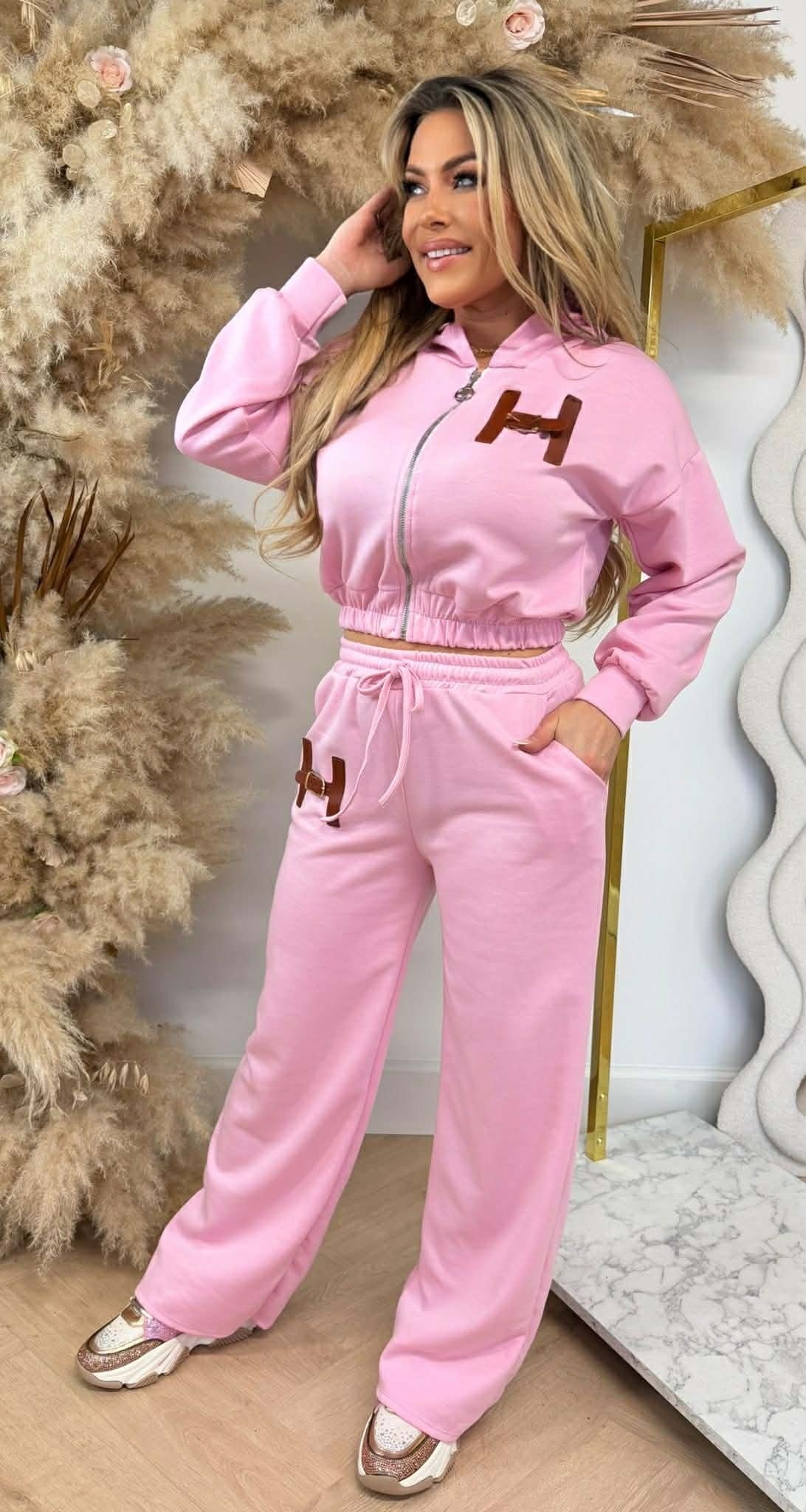 H GÜRTEL LOGO SET PINK