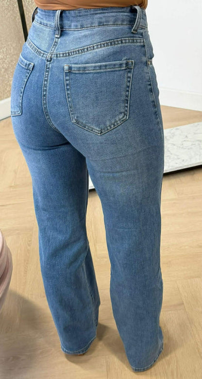 WIDE LEG BASIC JEANS RJ78