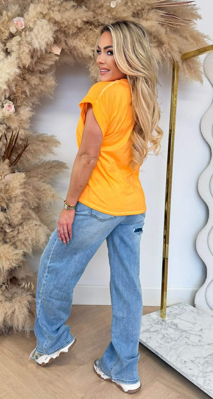ICONIC DOTS T-SHIRT 690010-162 ORANGE