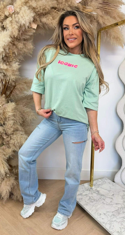 TEE ICONIQUE * L * MENTHE