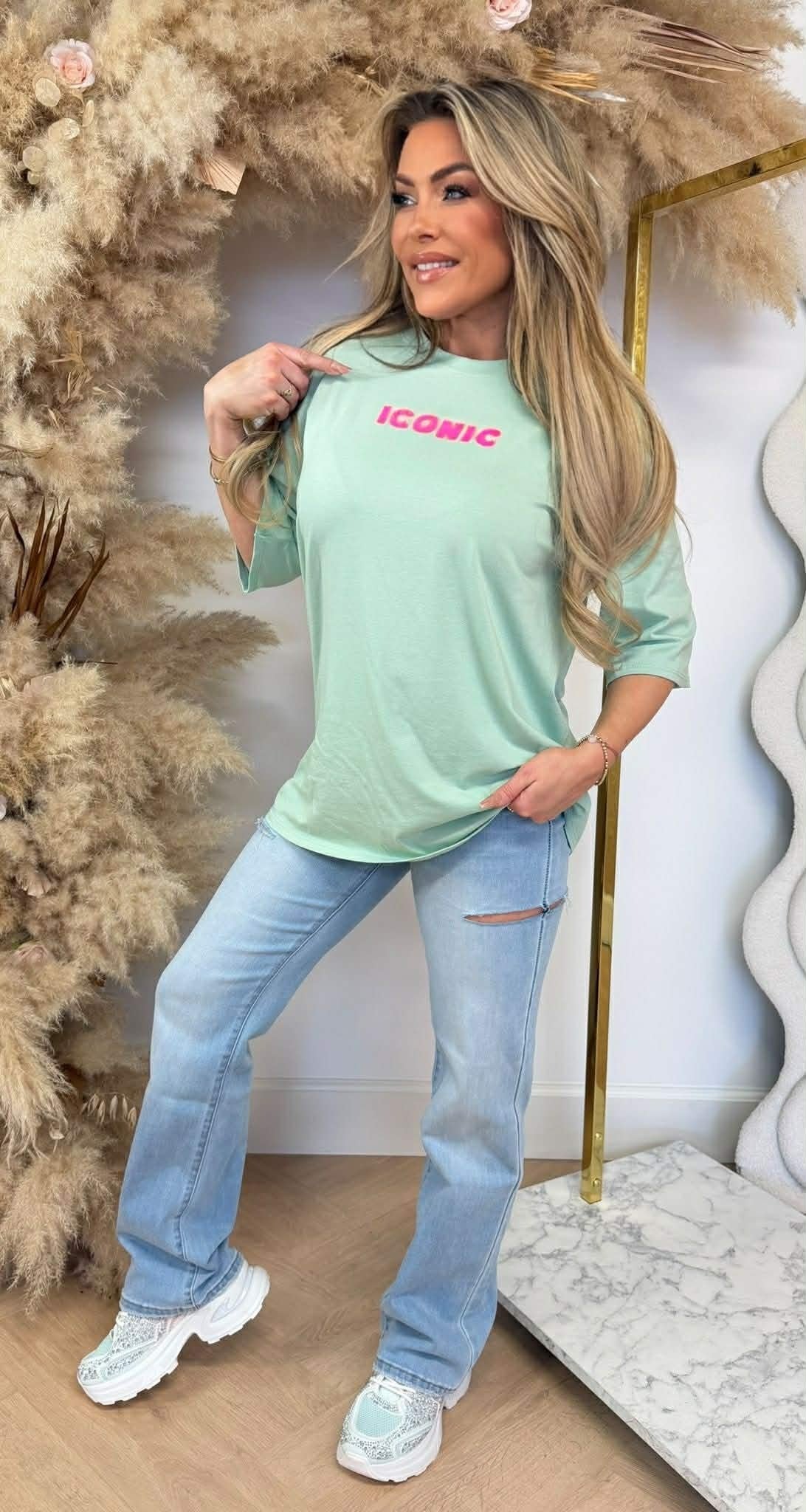 TEE ICONIQUE * L * MENTHE