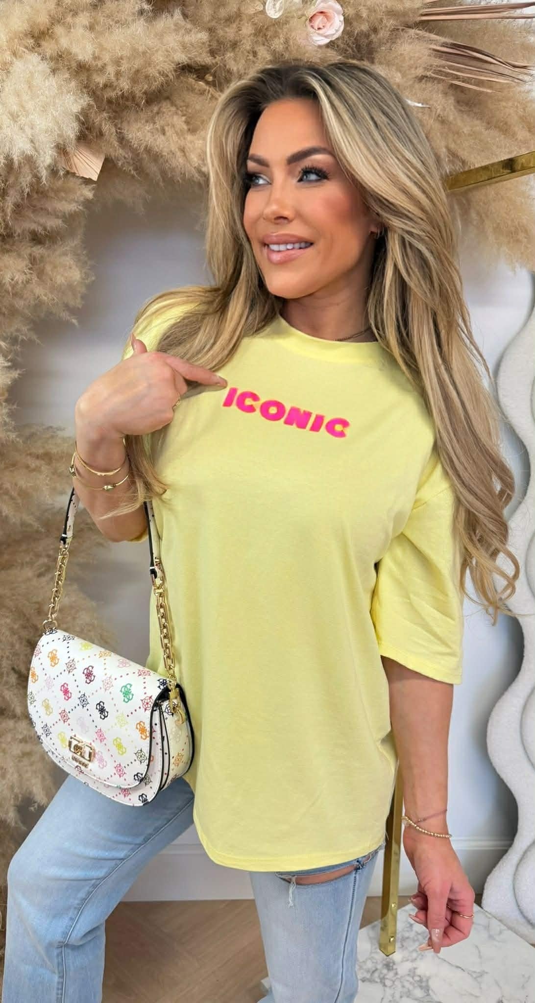 TEE ICONIQUE * L * JAUNE