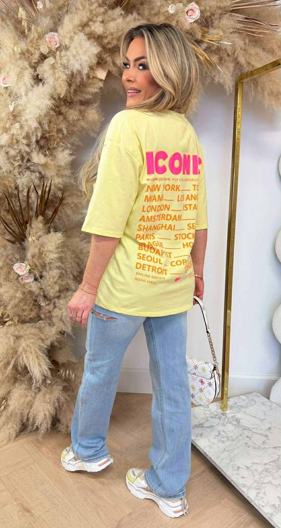 TEE ICONIQUE * L * JAUNE