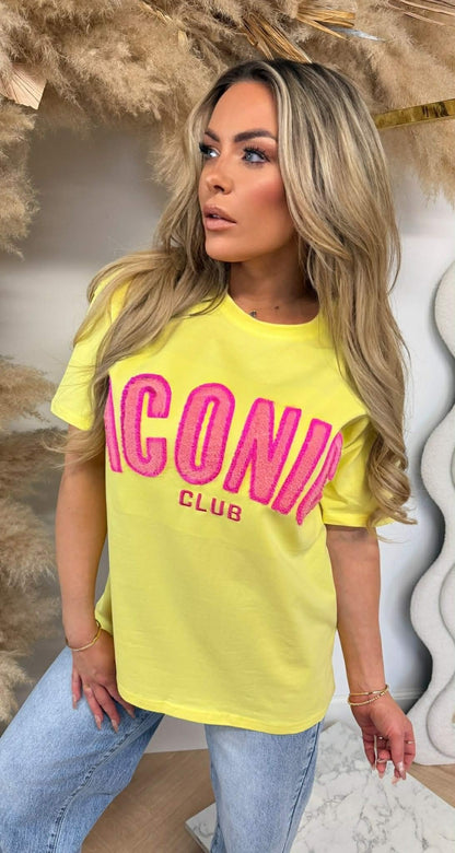 T-SHIRT CLUB ICONIQUE 8011516 JAUNE