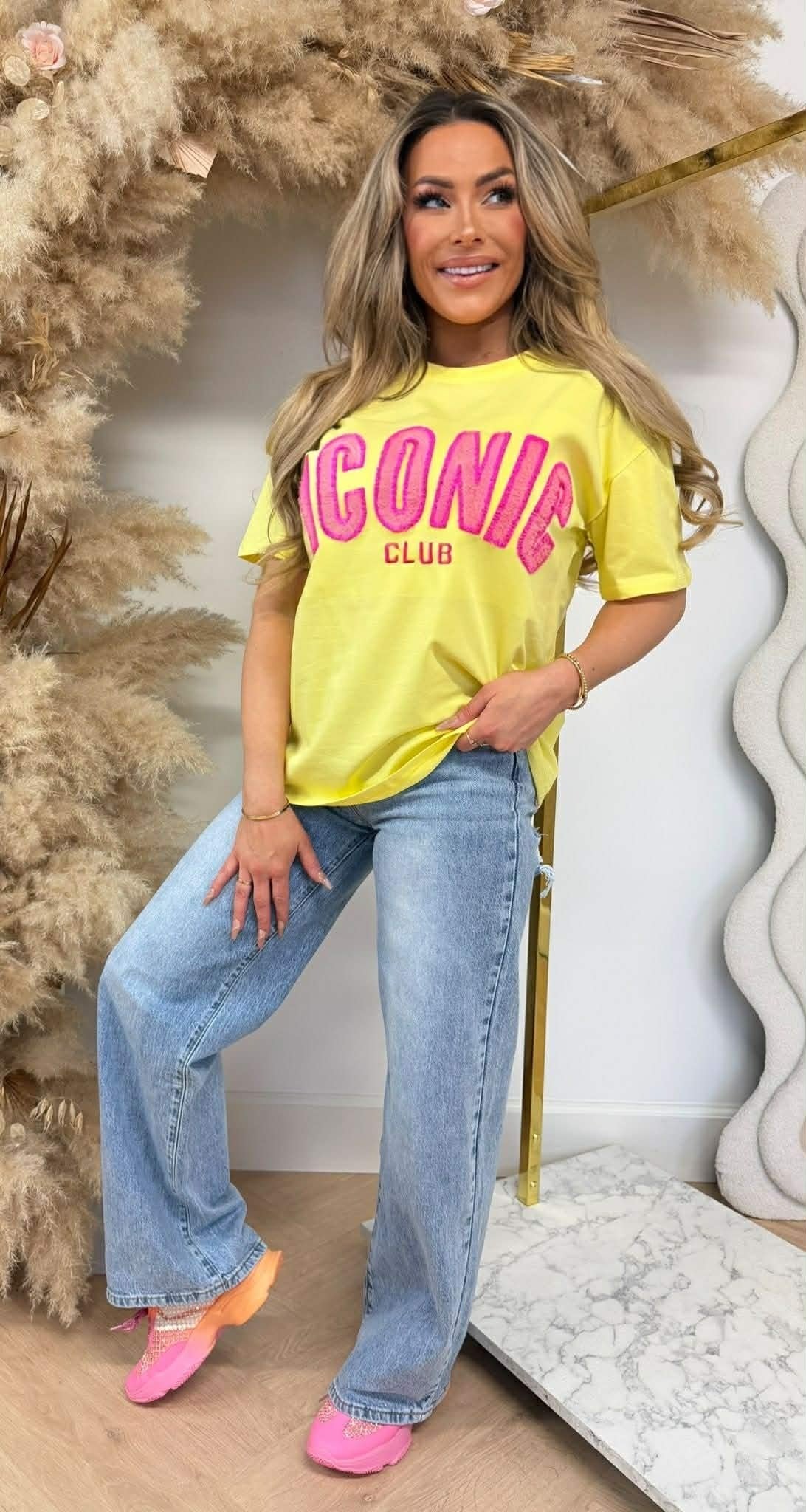 T-SHIRT CLUB ICONIQUE 8011516 JAUNE
