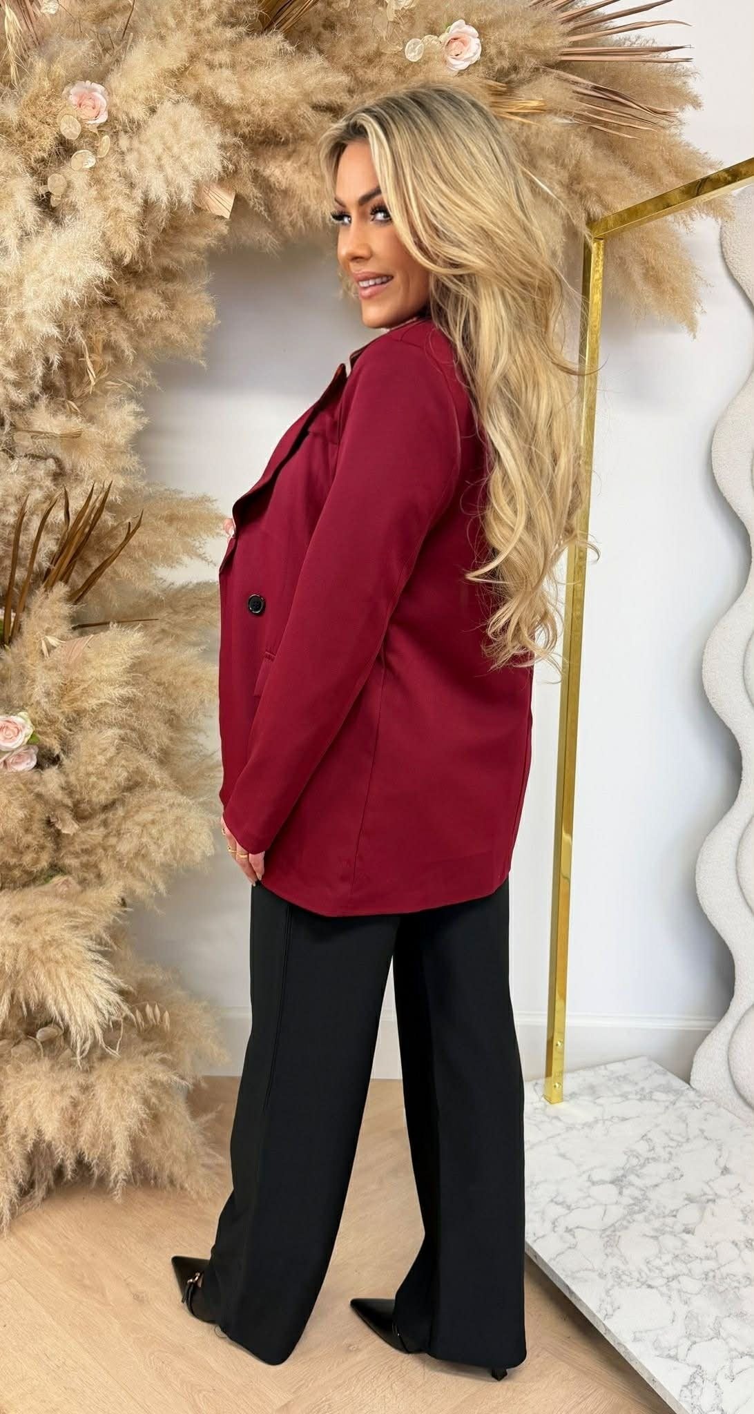 BLAZER OVERSIZE IRIS ROUGE