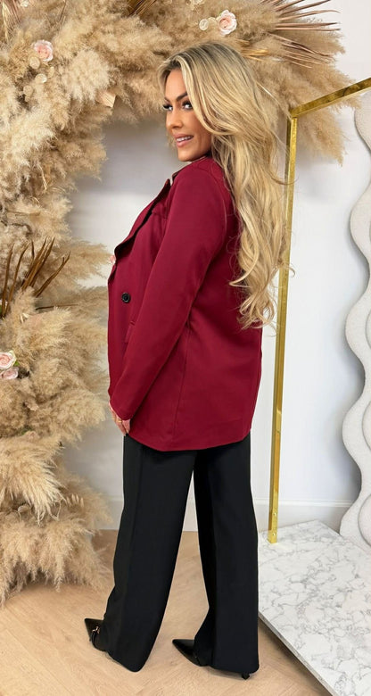 BLAZER OVERSIZE IRIS ROUGE