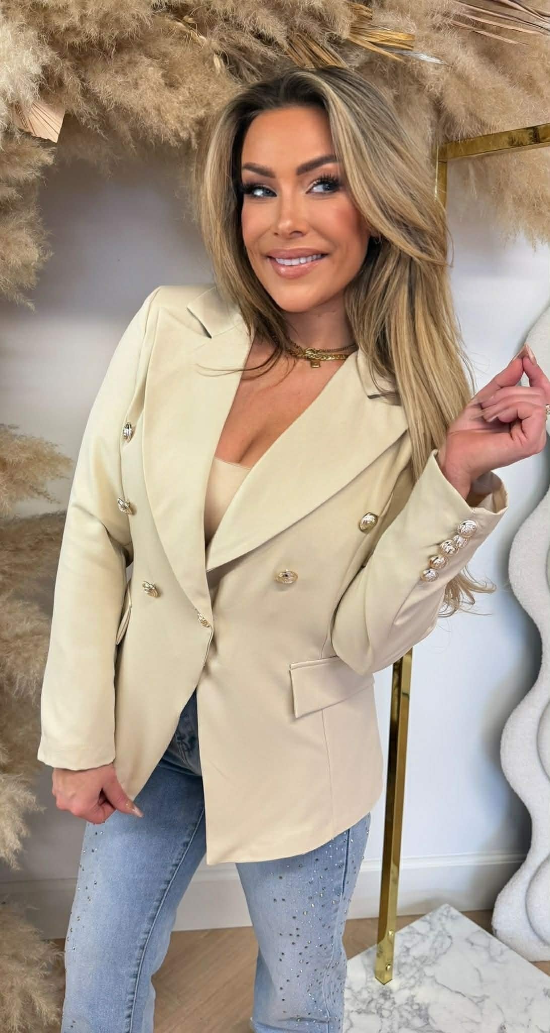 BLAZER BOUTONS ITALIE BEIGE