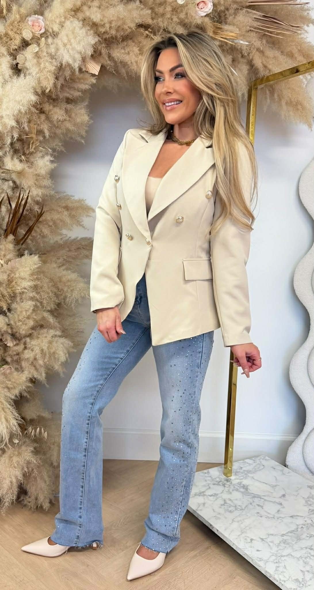BLAZER BOUTONS ITALIE BEIGE