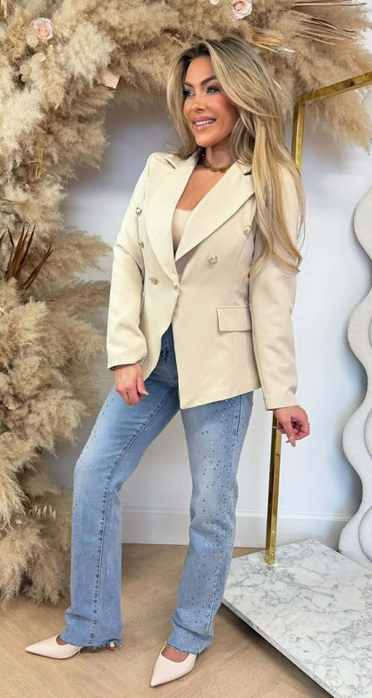 BLAZER BOUTONS ITALIE BEIGE
