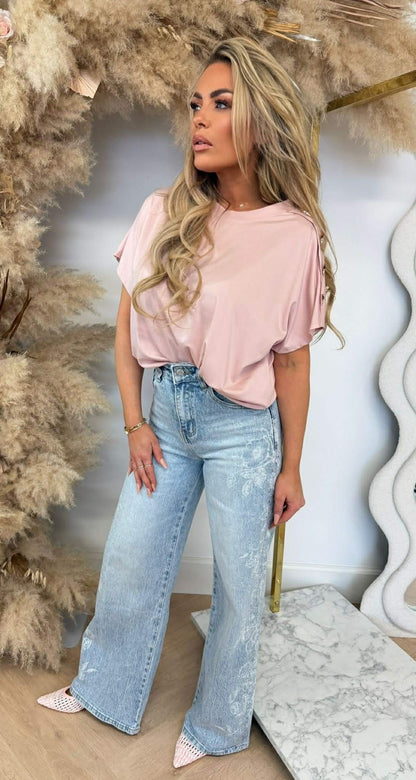 ITALY BUTTON TOP LIGHTPINK