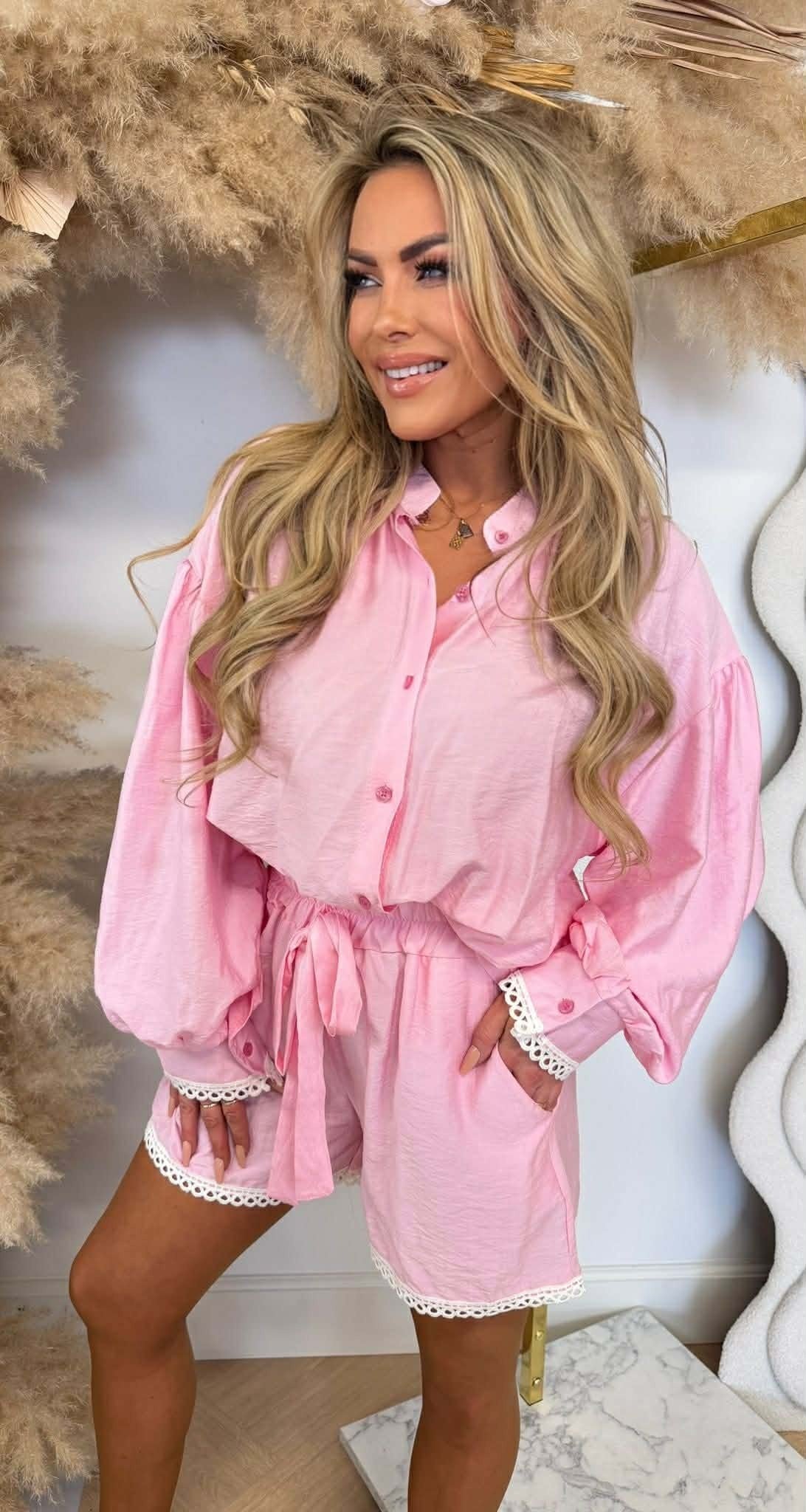 JULIA 2-TEILIGES SET ROSA