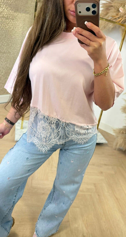 JUNA LACE TOP HELLROSA