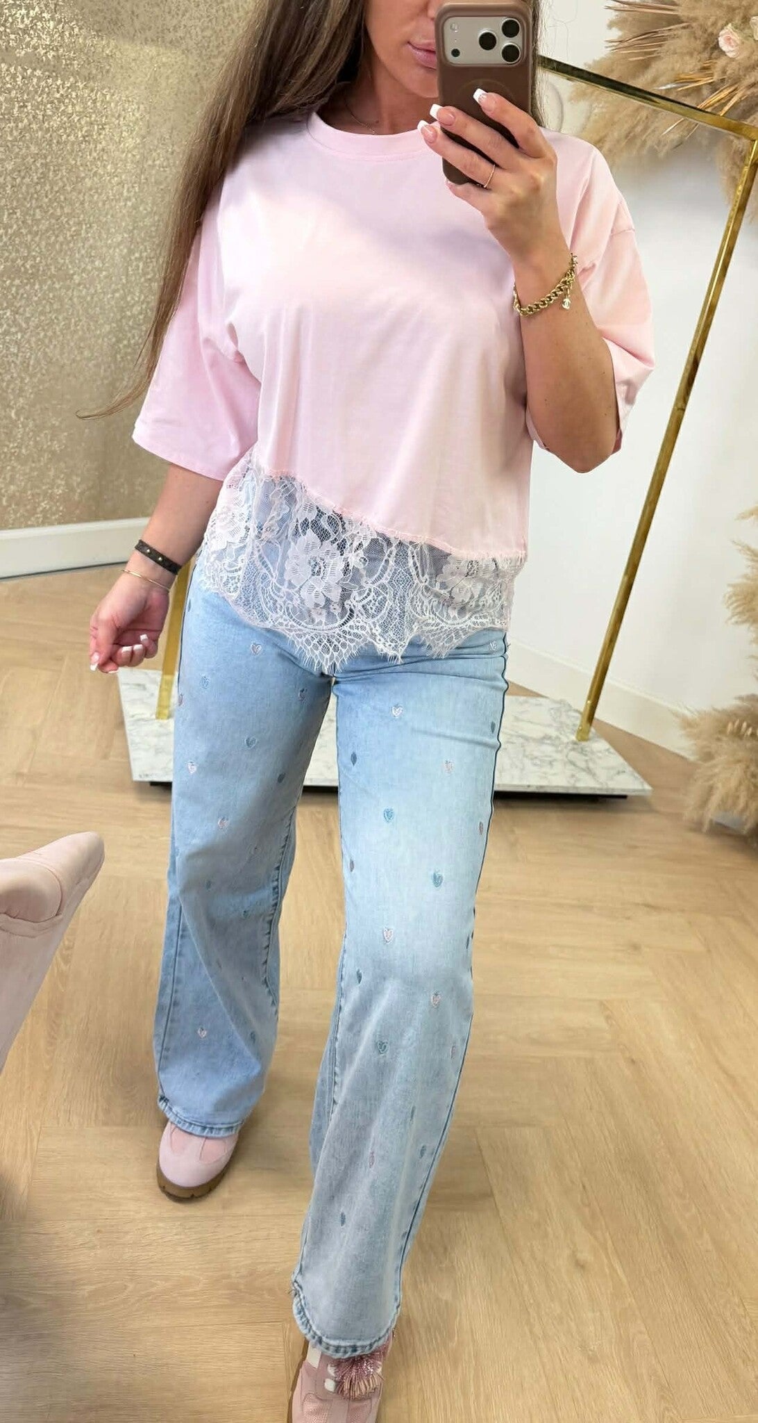 JUNA LACE TOP HELLROSA