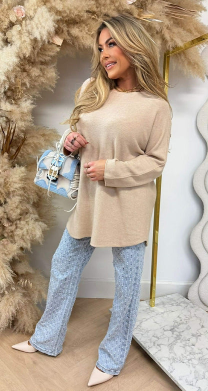 KIMMY HAUT LONG SOUPLE BEIGE
