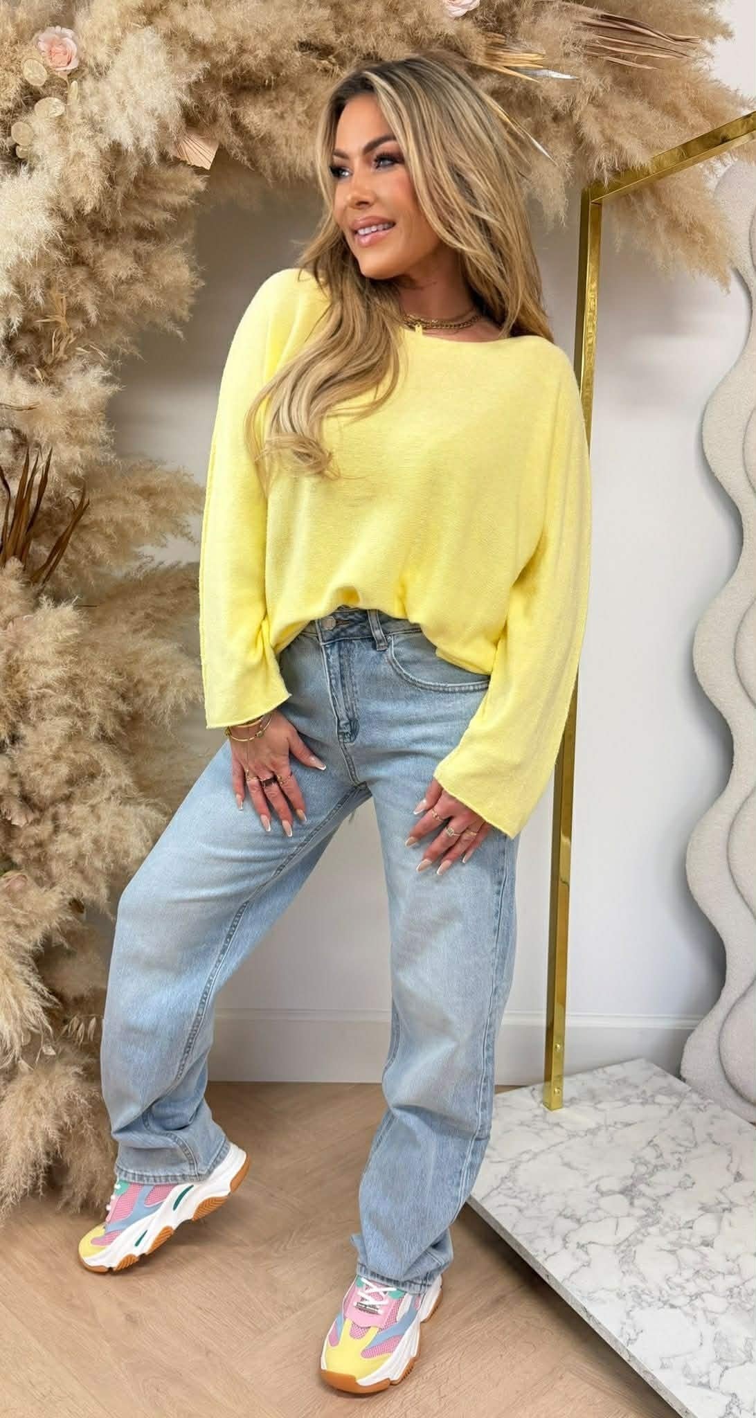 KIMMY TOP LONG SOUPLE JAUNE