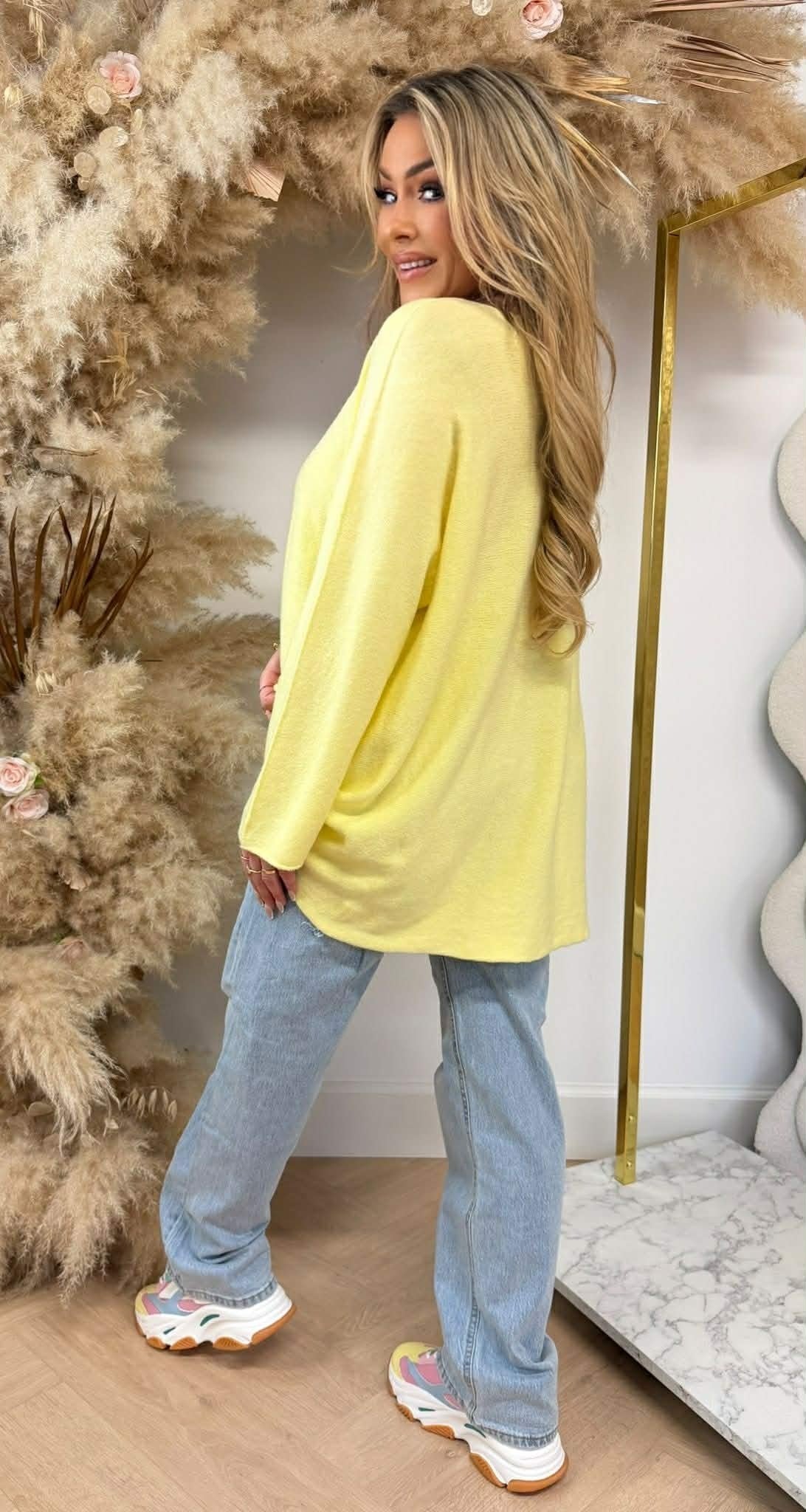 KIMMY TOP LONG SOUPLE JAUNE