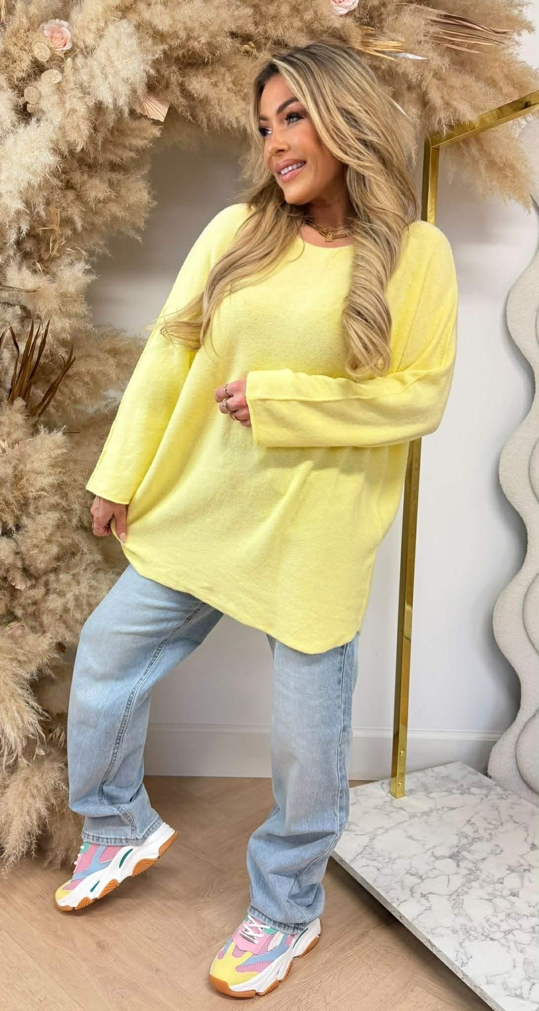 KIMMY TOP LONG SOUPLE JAUNE