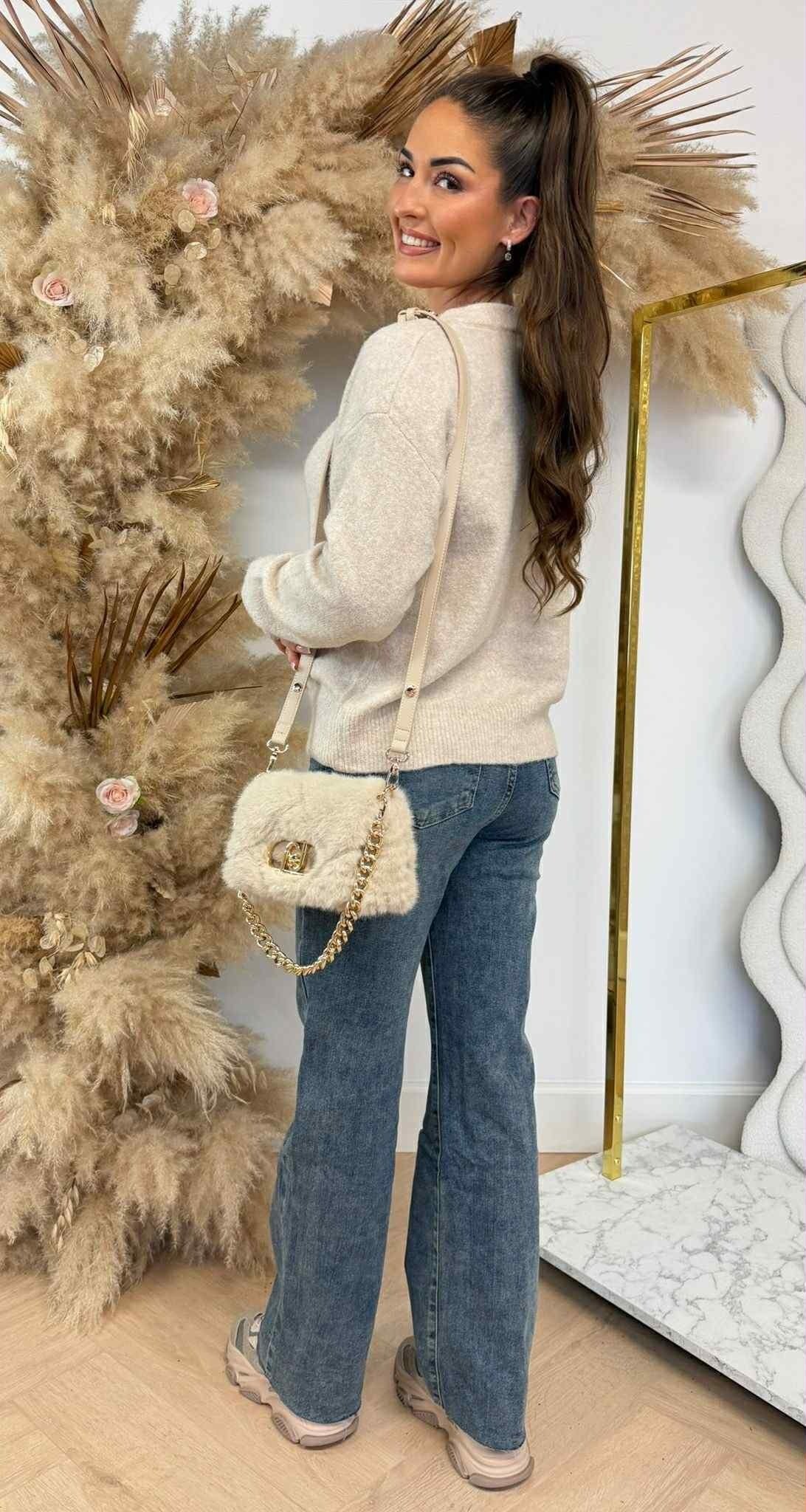 KNOPPJACKE/SWEATER 658 TAUPE