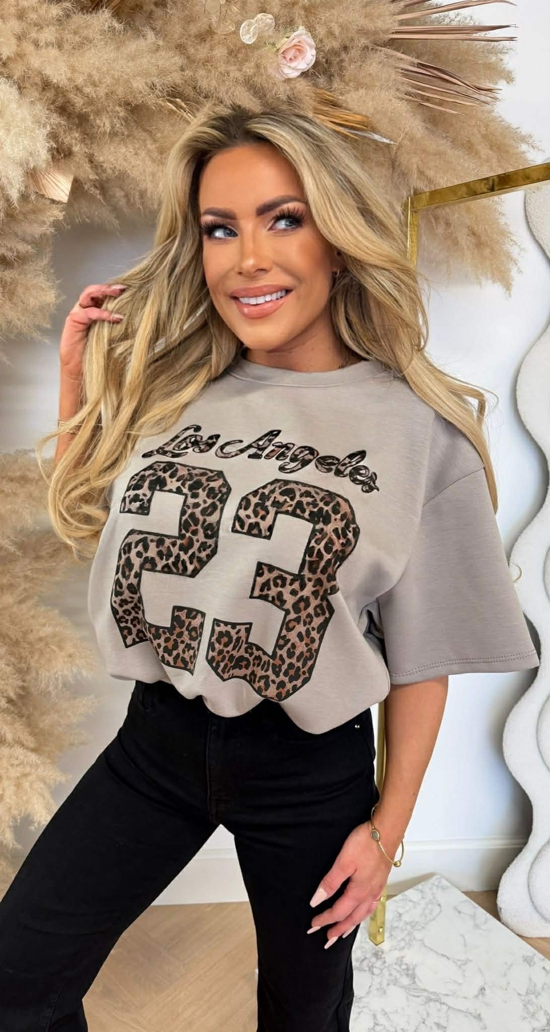 CHEMISE COURTE LA LEO 23 TAUPE