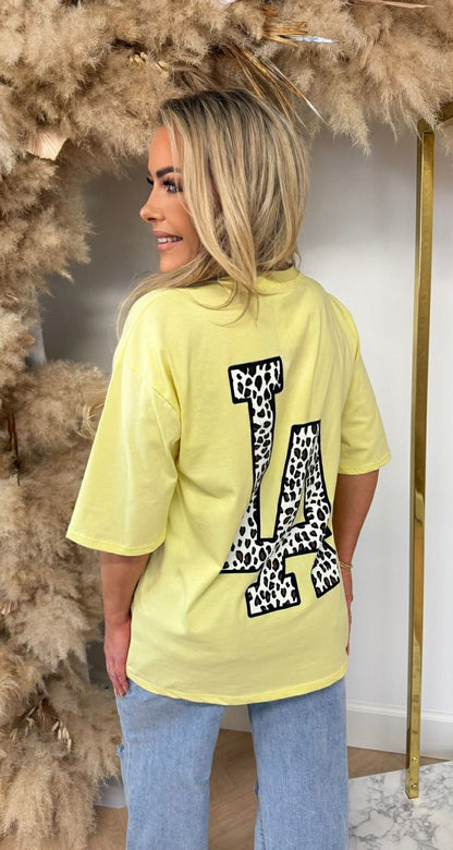 LA LOGO LEO TEE *L* YELLOW