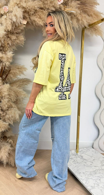 LA LOGO LEO TEE *L* YELLOW