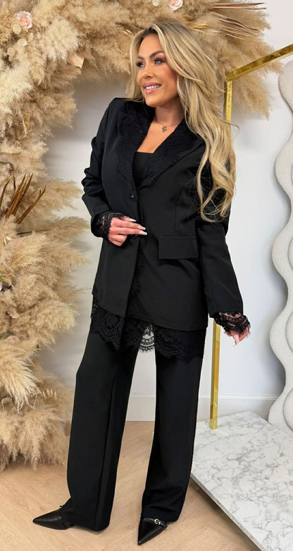 BLAZER DENTELLE NOIR
