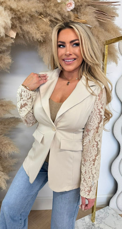 BLAZER MANCHES DENTELLE 5194 / 3394 BEIGE