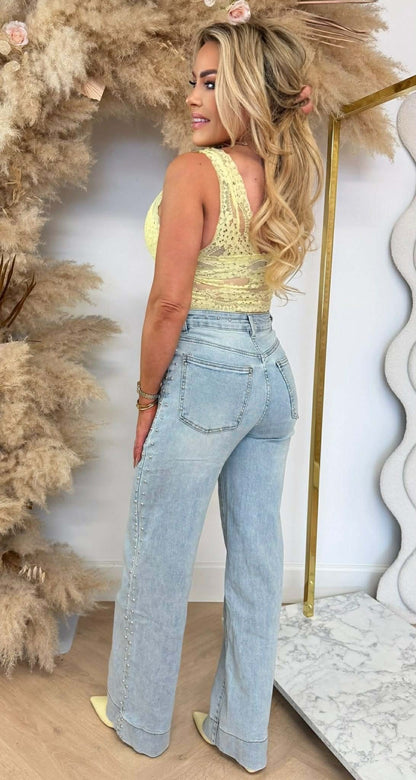 LAMI LACE TOP JAUNE
