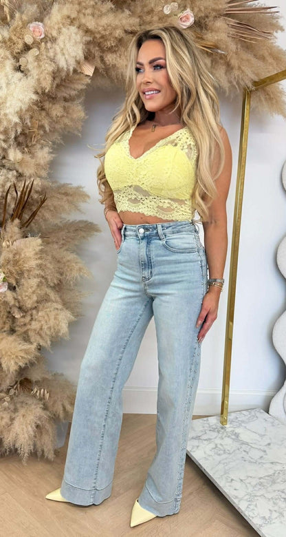 LAMI LACE TOP JAUNE