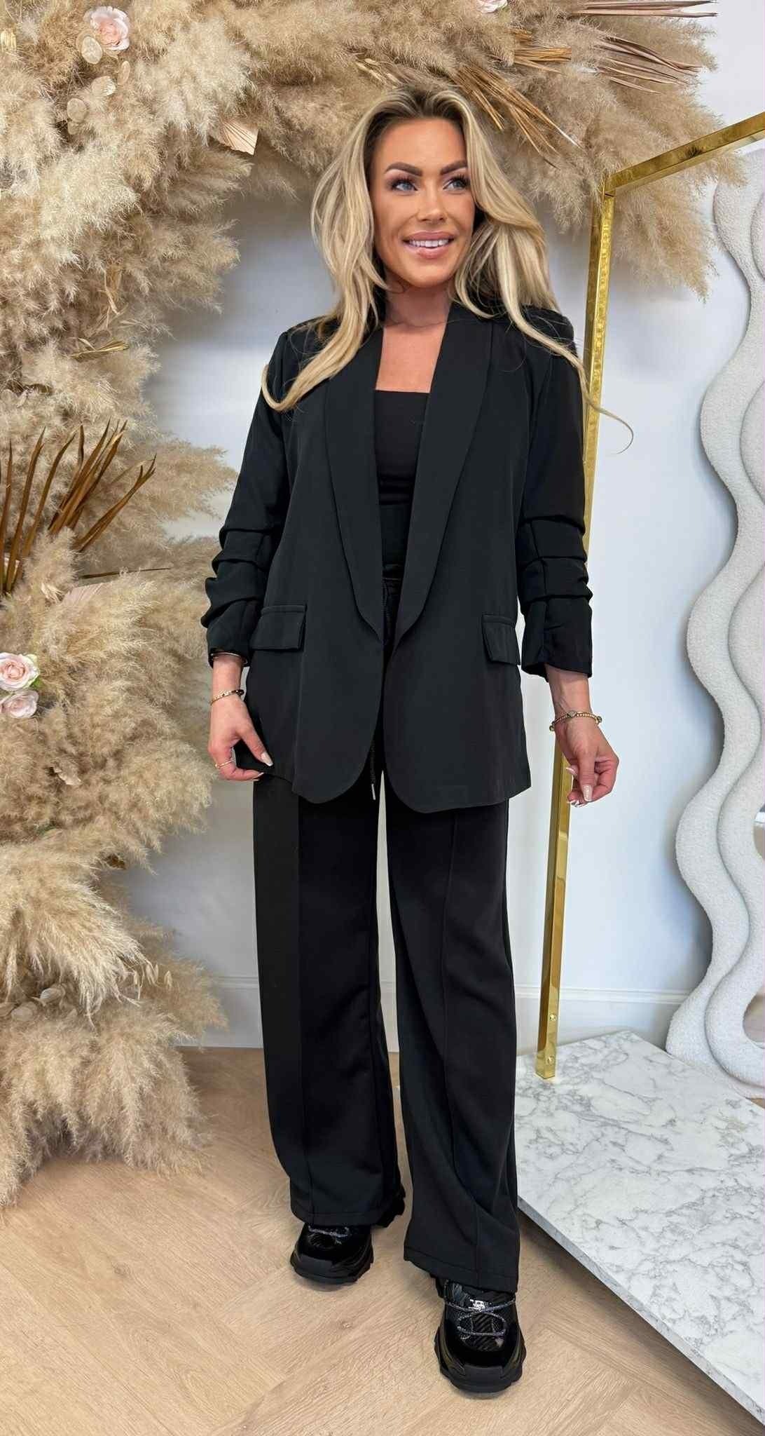 LEA CROPPED MOUW BLAZER BLACK