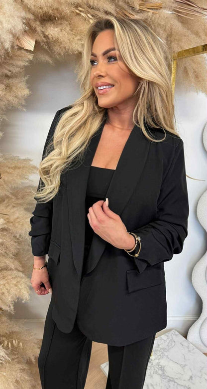 LEA CROPPED MOUW BLAZER BLACK