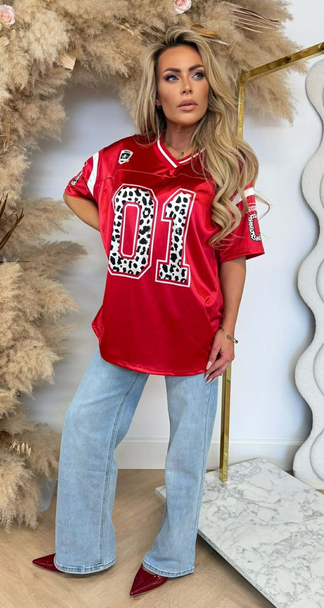 T-SHIRT DE BASEBALL LÉGENDAIRE 01 ROUGE