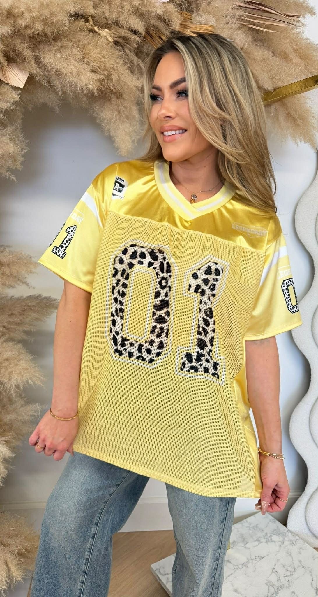 LEGENDÄRES 01 BASEBALL-T-SHIRT GELB