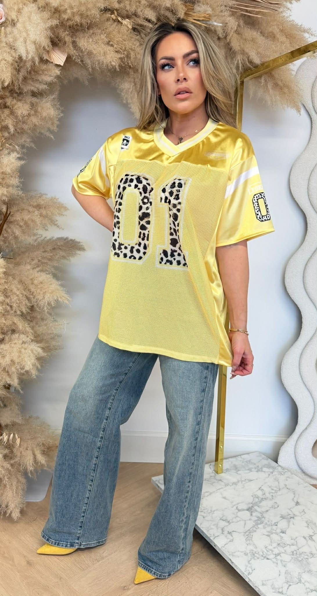 LEGENDÄRES 01 BASEBALL-T-SHIRT GELB