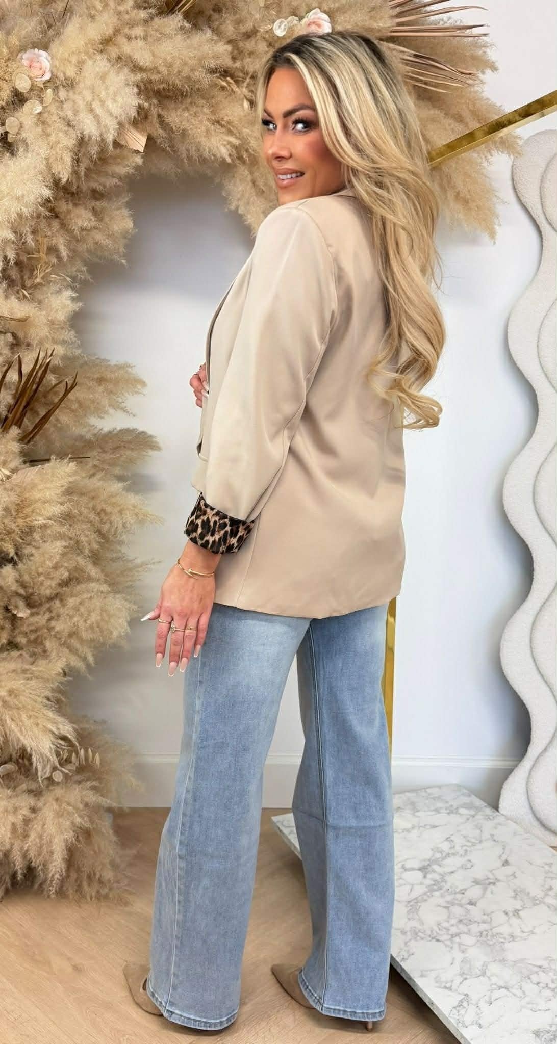 LEO UMSCHLAG BLAZER BEIGE