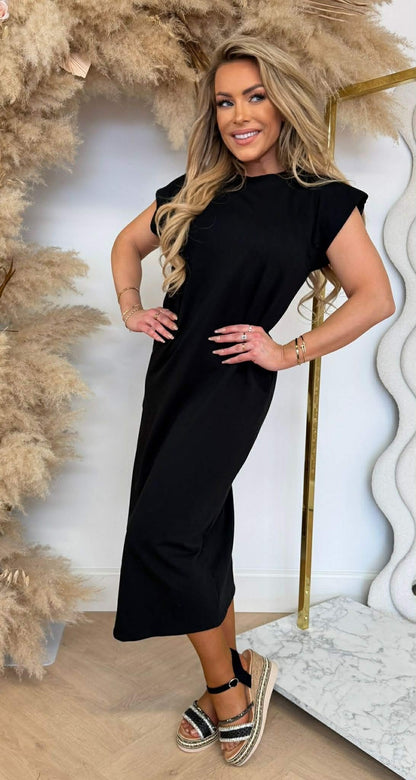LINDSAY LONG DRESS BLACK