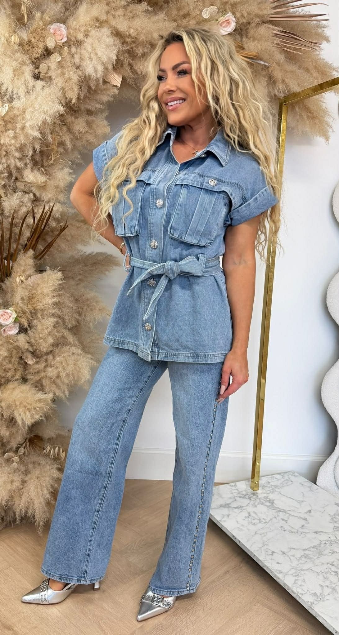 LINI JEANSJACKE D0034 DENIMBLAU