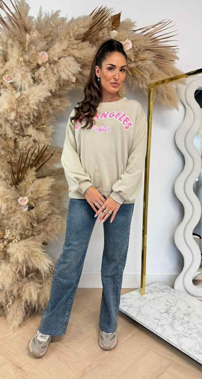 LOS ANGELES NIGHTS SWEAT 801812 BEIGE