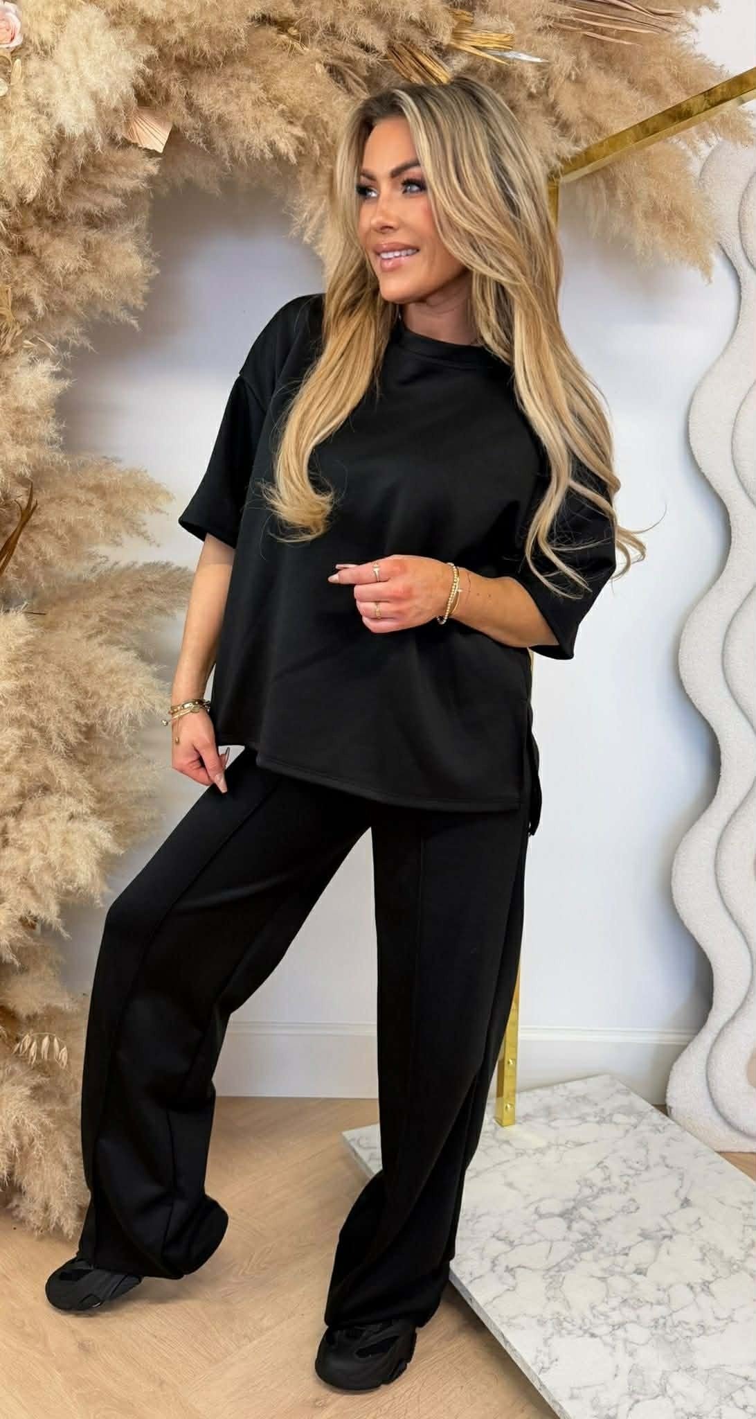 LUCA SPLIT 2 PIECE SET BLACK