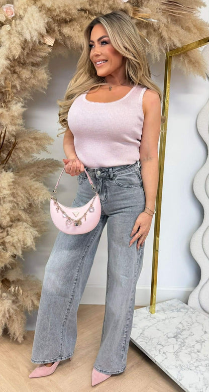 LUREX-RIPPEN-TOP 6036 ROSA