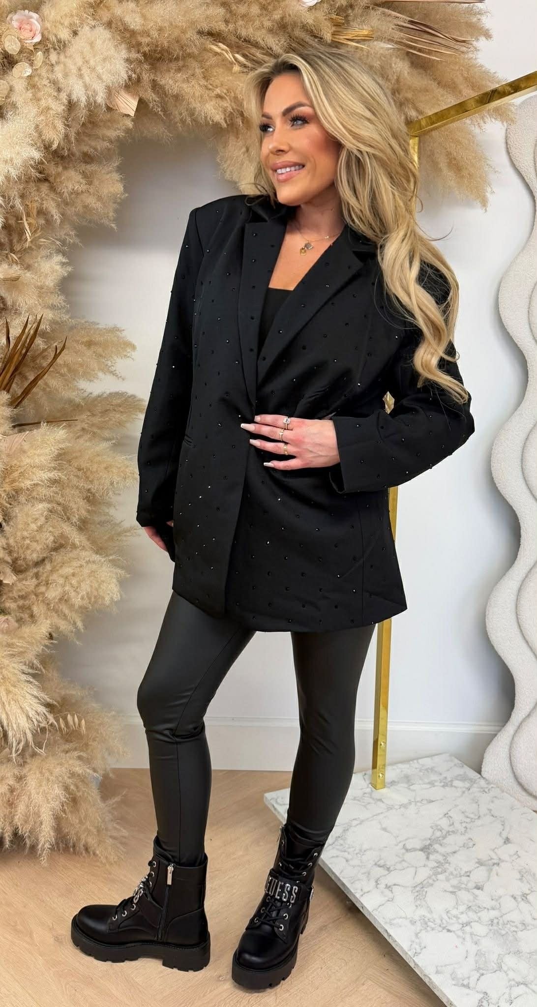 LUXURY DIAMOND BLAZER L033 SCHWARZ