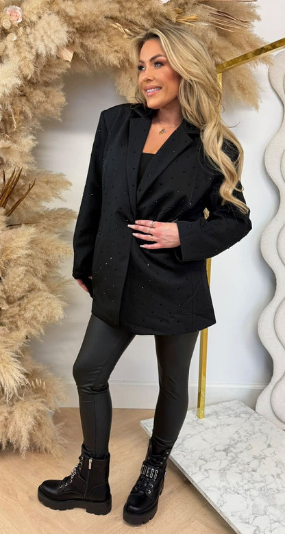 LUXURY DIAMOND BLAZER L033 SCHWARZ