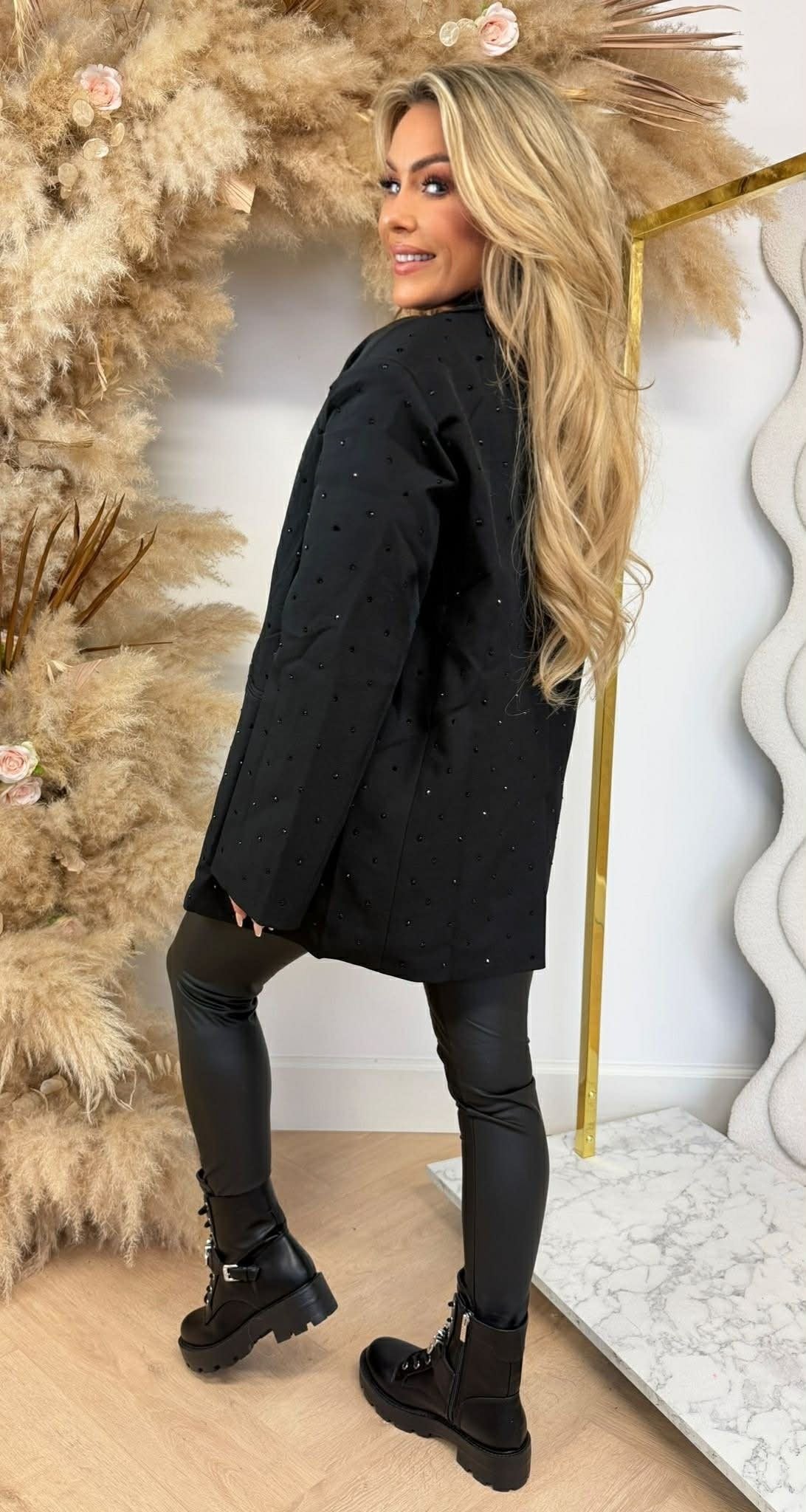 LUXURY DIAMOND BLAZER L033 SCHWARZ